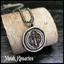 Load image into Gallery viewer, Seal of Saint Benedict Necklace - The Devil Chaser Medallion
