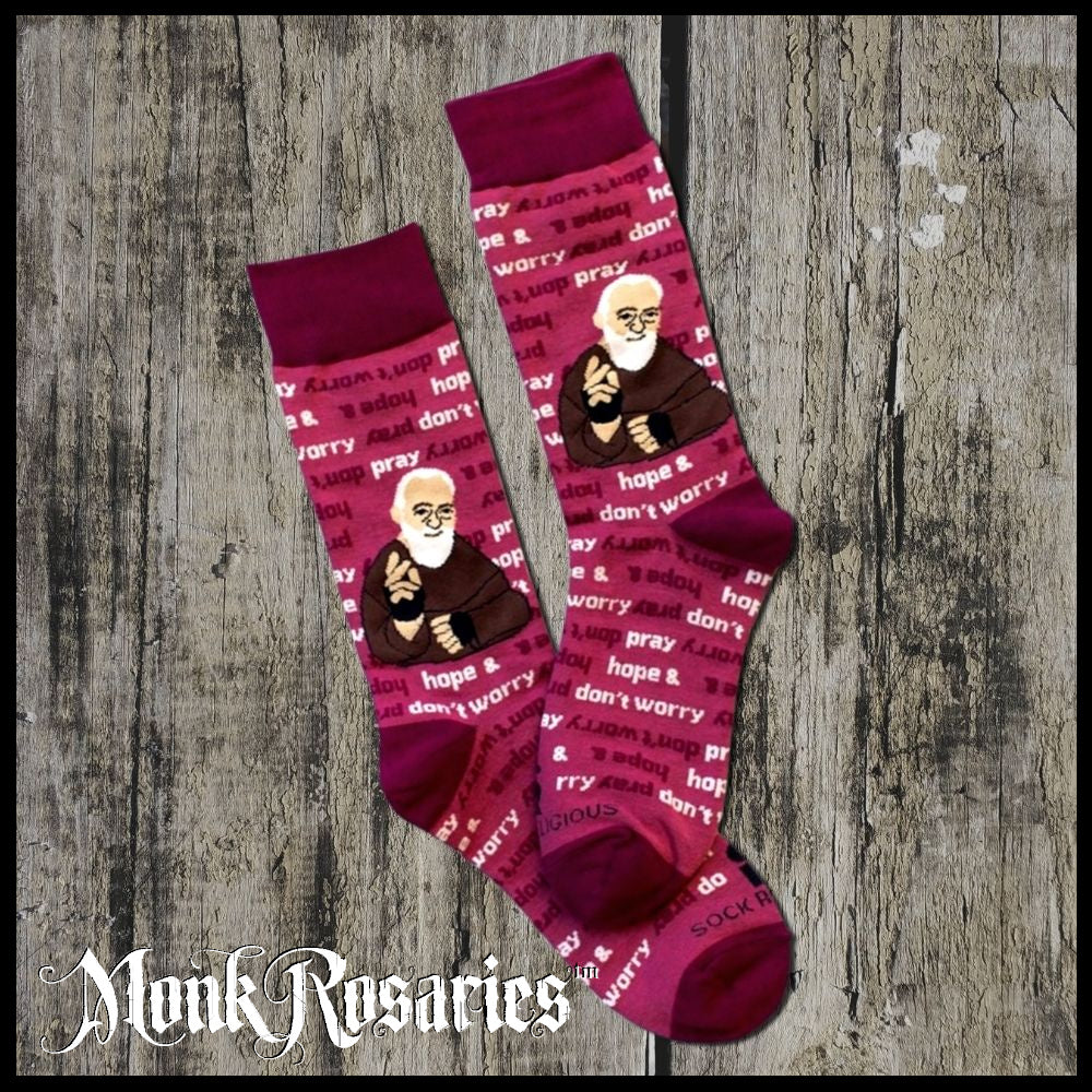 Saint Padre Pio Socks for Men or Women